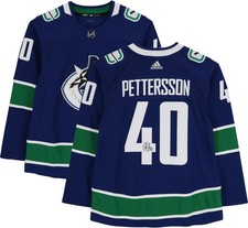 Elias Pettersson Vancouver Canucks Autographed Blue Adidas Authentic Jersey