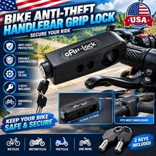 Bike Anti Theft Brake Handlebar Grip Lock Motorcycle Bicycle Security Lock Usa