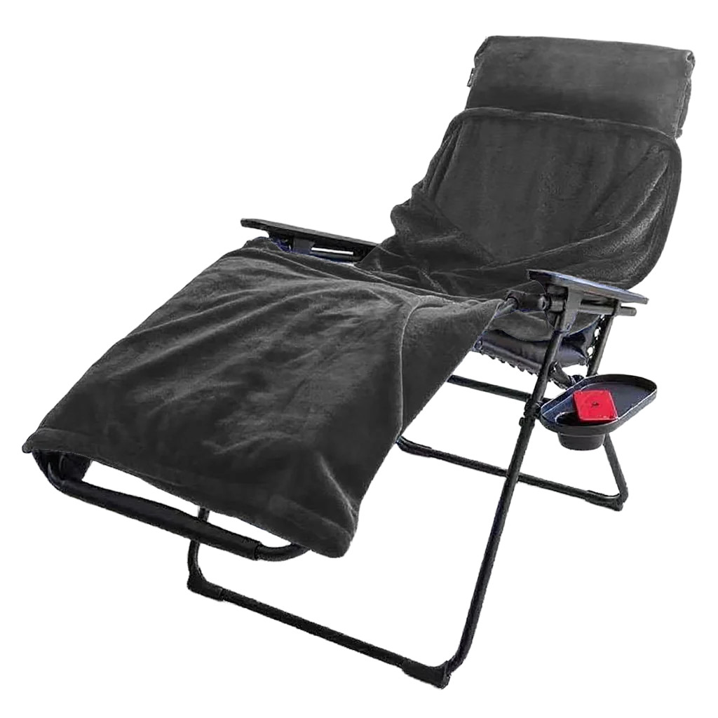 Quest Relax 3in1 Snuggle Camping Chair Fleece Blanket - Grey