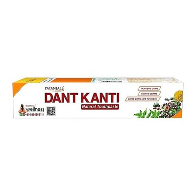 Patanjali Dant Kanti Toothpaste 100g Ayurvedic Herbal Dental Cream Gum Care