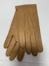 New Men's GATES Leather Driving Gloves Size MEDIUM British Tan / Brown