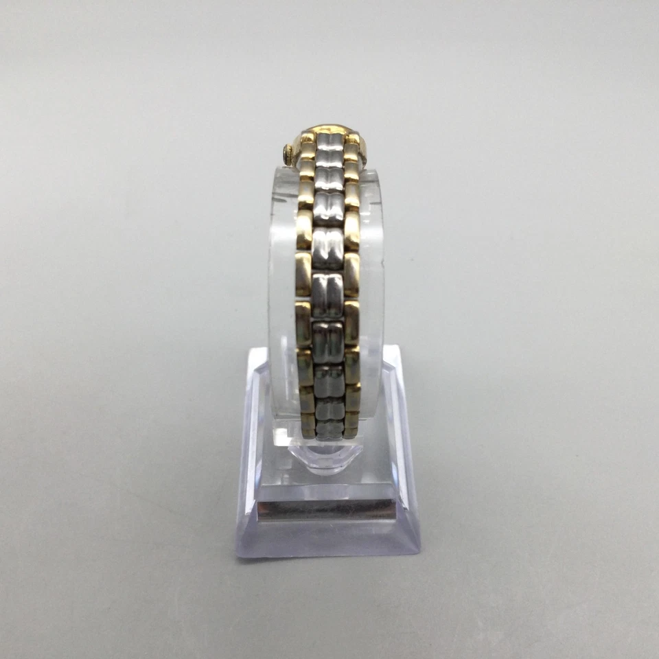 Reloj Mujer Pulsar V220-6190 De Colección Dos Tonos Ovalado Dorado Tono Plata Batería Nueva Foto 4 de 4