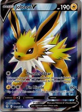 Jolteon V (Full Art) Ultra Rare SWSH07 SWSH07: Evolving Skies 177/203 NM on eBay
