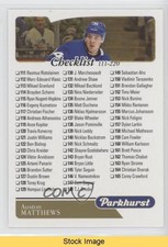 2018-19 Parkhurst Checklist Gold Auston Matthews (Cards 111-220) #220 READ 2u9
