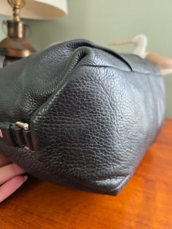 Coach 14141 Brooke Large Convertible Duffel Black Leather Shoulder