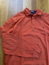 Vintage 90s Polo Ralph Lauren Rugby Long Sleeve Shirt Y2K Sweatshirt Mens Size M
