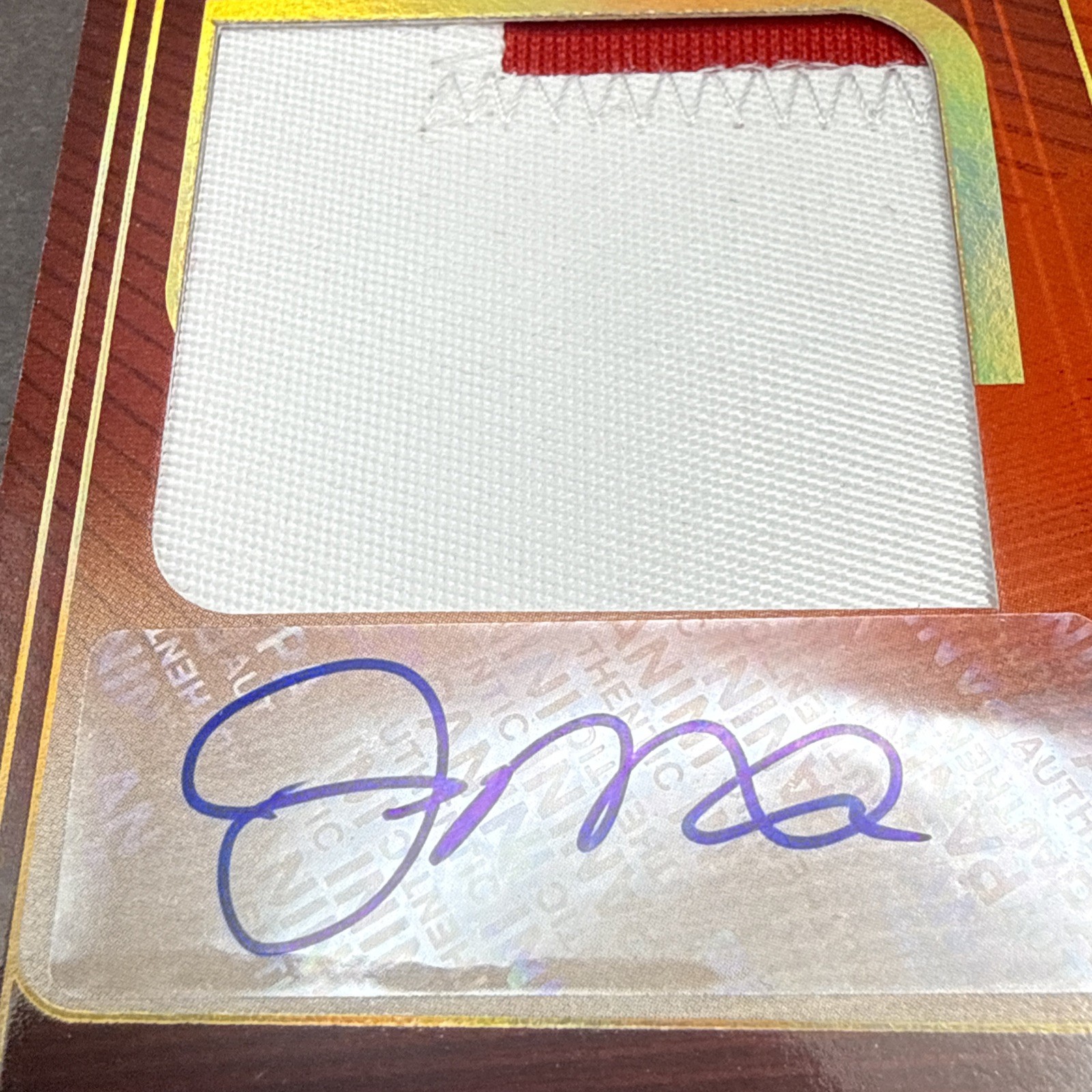 2025 Silhouette Joe Montana Boomer Esiason VS 1 on 1 Booklet Patch AUTO 3/25 TF1 view 6