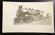 RPPC Florida East Coast Locomotive #131 AZO Real Photo Postcard 1904-1918
