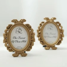 4 Mini 4" Baroque Oval Picture Frames Wedding Favors Party Events Decorations