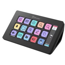 Customisable Stream Deck For Streaming & Gaming 15 Keys Wired USB for PC Black