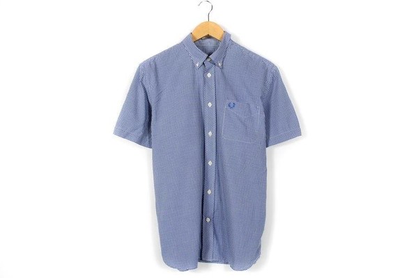 Men Fred Perry Polo Shirt Navy Cotton 38 / M / 46
