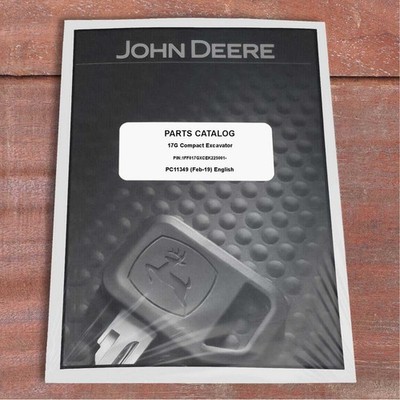 John Deere 17G Excavator Parts Catalog Manual - PC11349