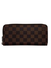 Louis Vuitton Long Wallet Zippy Verticardamier Ebene PVC BRW Women Used