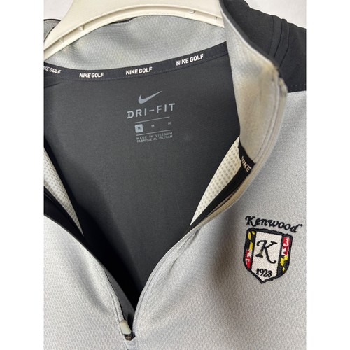 Nike Golf Herren Dri-FIT Quarter Zip Pullover Grau Schwarz Kenwood AR2598-013 M - Bild 3 von 11