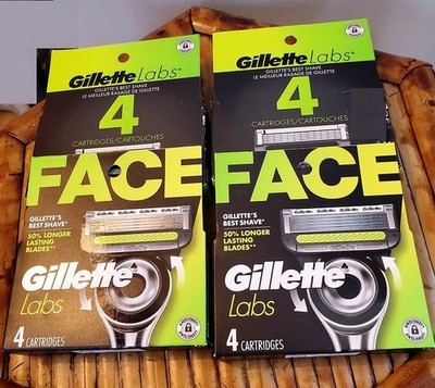 16 Gillette Labs Razor Cartridge Refills-50% Longer Lasting Blades -Sealed Packs