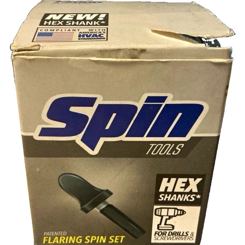 Spin Tools F5000 5-Piece Hex Shank Flaring Tool Set 45ยฐ 1/4-3/4"