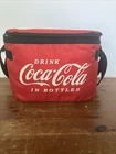 Vintage Coca-Cola Red Nylon Insulated Lunch Bag Cooler Bag with Shoulder Strap