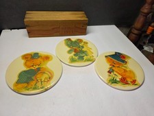 VINTAGE KONVOLUT 50ER JAHRE BABYZIMMER AUFKLEBER AUF KERAMIKFLIESEN WANDBEHANG