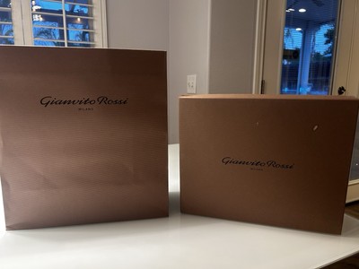 Gianvito Rossi Shoe Box (empty) And Shopping Bag