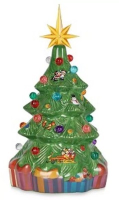 Disney Parks 2020 Mickey & Friends Retro Keramik beleuchtet Weihnachtsbaum Neu