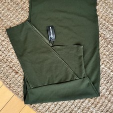 PrettyLittleThing olive green one shoulder dress in a US 6, fits size 4