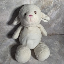 Kellytoy Lamb Sheep Cream Off White Rattle Crinkle Ears 9" Plush Stuffed Animal