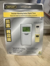 Defiant Daylight Adjusting Indoor Digital Timer 469 637 New Sealed Programmable
