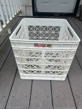 Vinyl Record LP 12" 33 RPM DJ Album Storage Crate Plastic, has Handles,