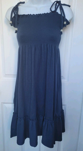 Vineyard Vines Smocked Dress Navy Blue Women’s Size Small NWT - Picture 1 of 10