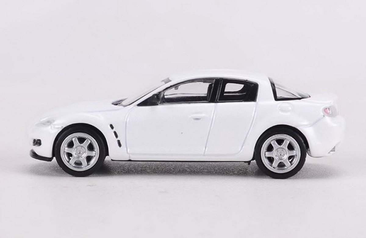 DCT 1/64 Scale Mazda RX-8 White Diecast Car Model Toy Collection
