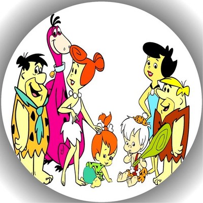 Tortenaufleger Geburtstag Party Tortenbild Fondant Oblate The Flintstones T2