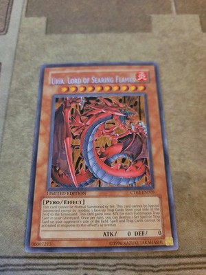 YUGIOH URIA LORD OF SEARING FLAMES CT03-EN005 SECRET LIMITED ED NM