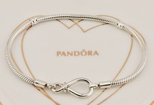Neu Original Pandora Moments Infinity Knoten Schlangenkette Armband 590792C00-19cm
