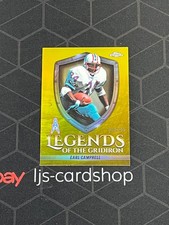 2025 Topps Chrome Earl Campbell Legends Of The Gridiron Yellow Refractor /275 RF