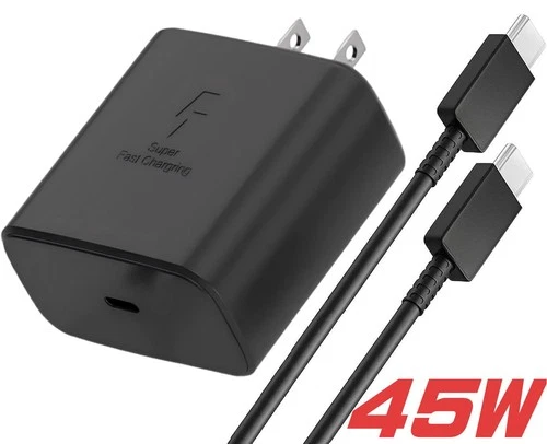 45W Type C Charger 6FT Fast Charging Cable/Charger Block for Samsung iPhone etc. - product listing photo