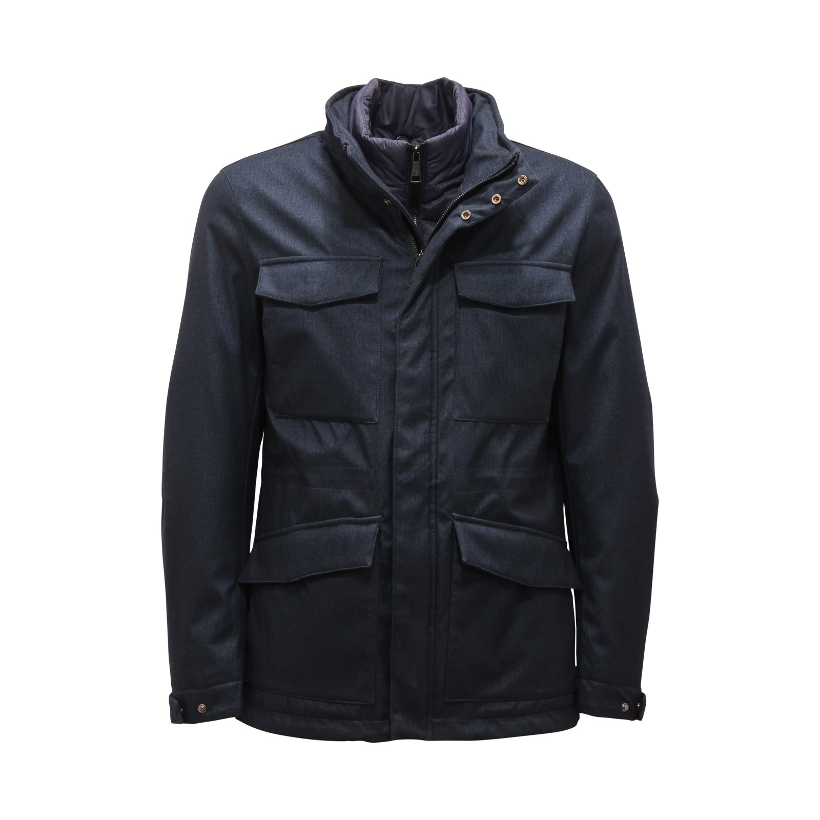 L9848 МУЖСКАЯ СТЕГАНАЯ КУРТКА GIUBBOTTO UOMO OUTFIT СИНЕГО ЦВЕТА 42290₽