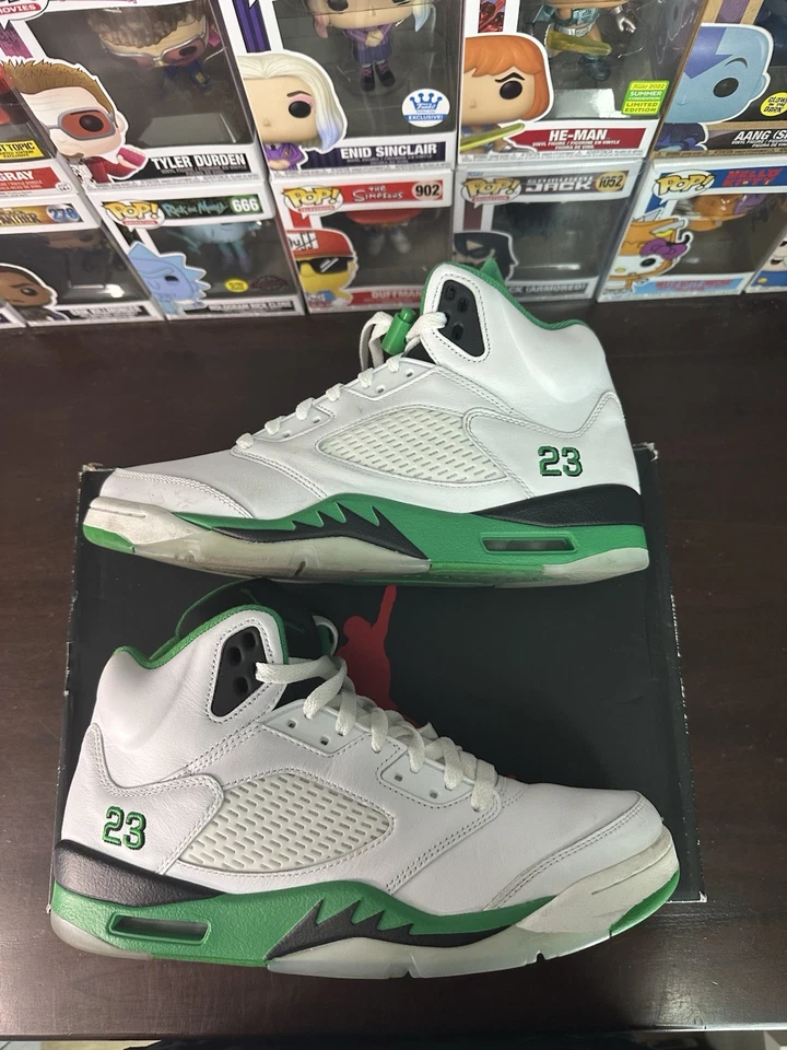 Talla 11.5W- Nike Air Jordan 5 Retro Verde Suerte (DD9336-103) Foto 4 de 4