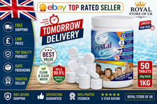 CRYSTAL CLEAR Ultimate Chlorine Tablets 50 X 20G for Hot Tubs, Spa, Swimming Poo