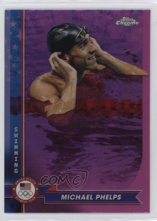 2024 Topps Chrome US Olympic & Paralympic Team and Hopefuls Michael Phelps 1p5