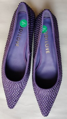 LODI LOVE Ballerinas Damen Strass Lila EURO Gr. 37 Neu!!