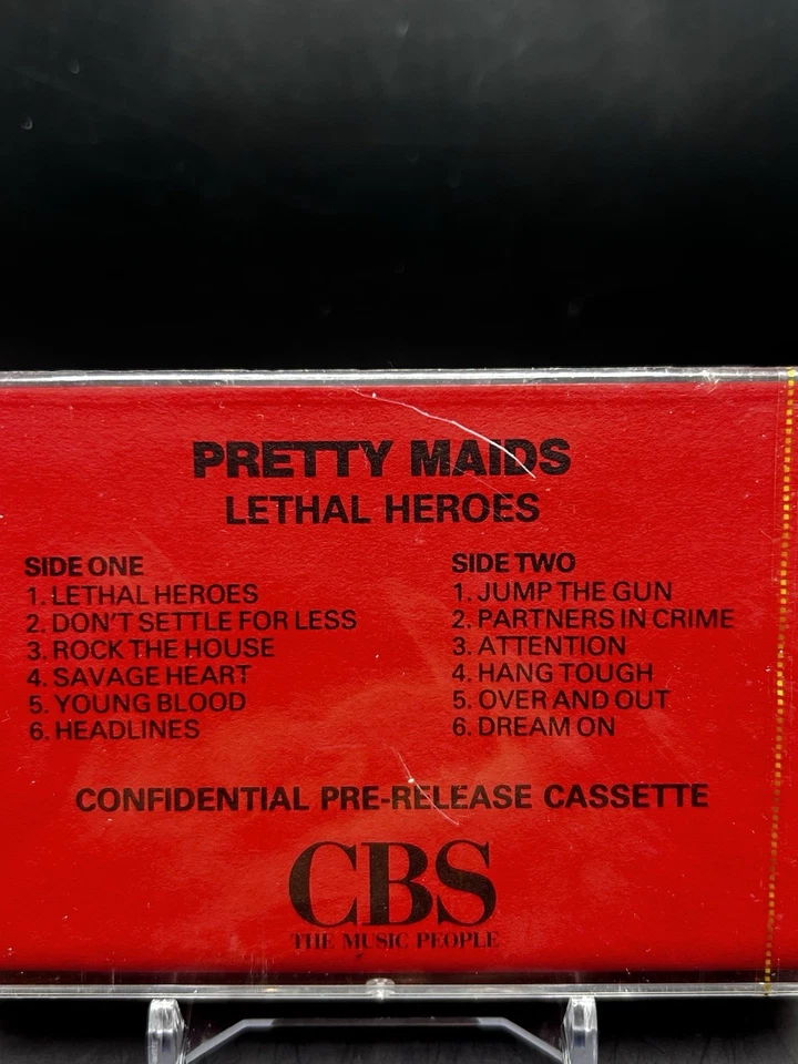 Pretty Maids - Lethal Heroes (Jump the Gun) / Cassette / Rare Sealed / Promo - Image 2 of 4