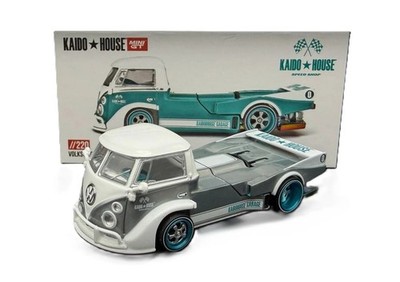 chase Kaido House x Mini GT Volkswagen T1 KAIDO WORKS V1 Turquoise/White KHMG220