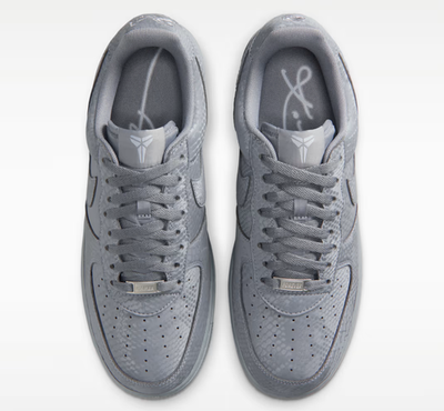 Kobe Bryant × Nike Air Force 1 Low Cool Grey Wolf Grey Men's