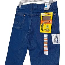 NEW Wrangler Boys Size 14 Husky Denim Jeans NWT Pro Rodeo Cowboy Cut 13MWZBP