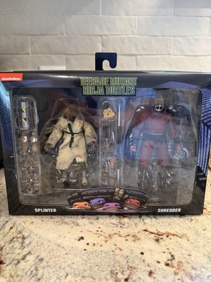 NECA TMNT 1990 Movie Splinter & Shredder 7'' Action Figure 2-Pack - New In Box