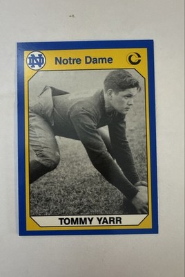 1990 Collegiate Collection University of Notre Dame - Tommy Yarr #111 (RC)