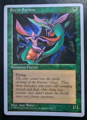 MTG Alternate 4th Edition Scryb Sprites Mint Unplayed Magic The Gathering