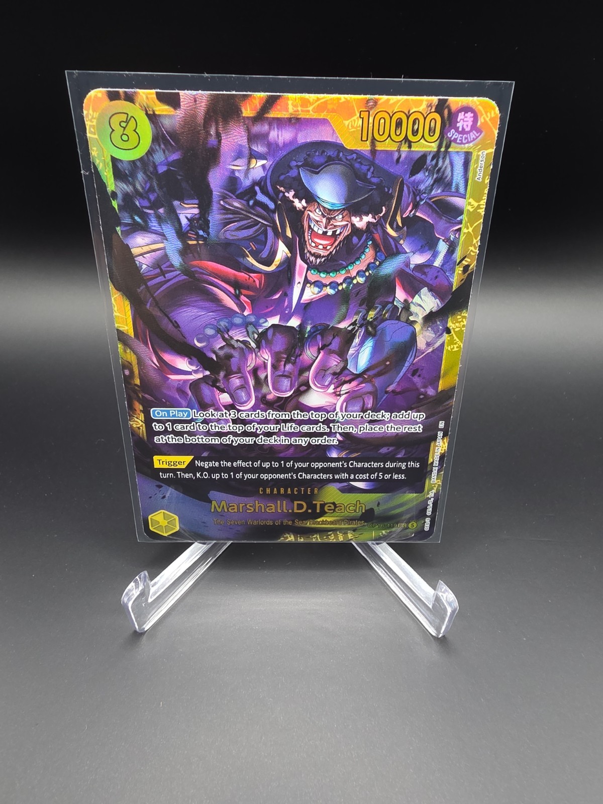 Marshall D. Teach OP16-119 SEC One Piece The Time of Battle English
