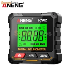 ANENG Digital Level Box LCD Angle Finder Protractor Inclinometer Bevel Gauge360°