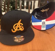 Aguilas Cibaeñas SnapBack Black Hat Cap Gorra Dominican Republic DR Flag Logo